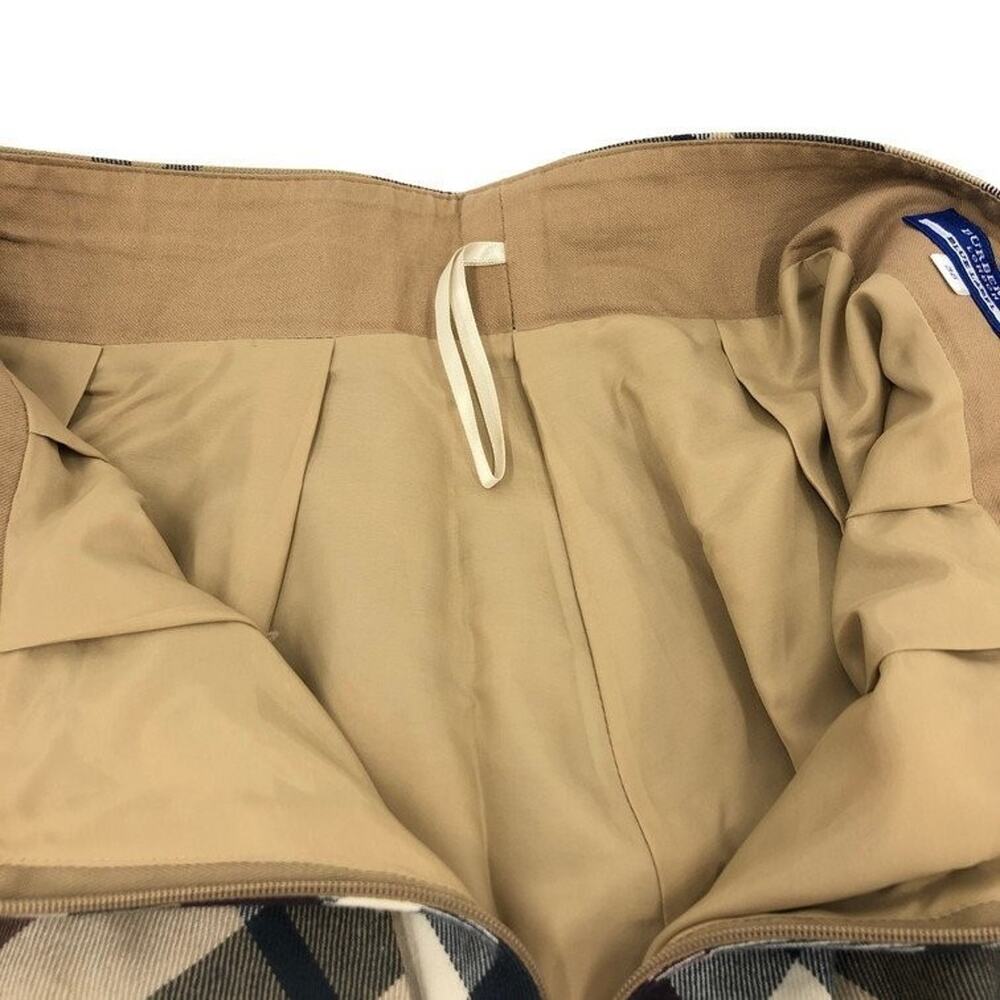 Burberry Blue Label Nova Check Skirt With Strap Beige Size 38 - Picture 3 of 8
